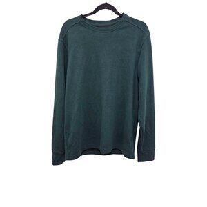 01.Algo Men's Green Long-Sleeve Quick Dry Thermal Shirt Moisture-Wicking Size L